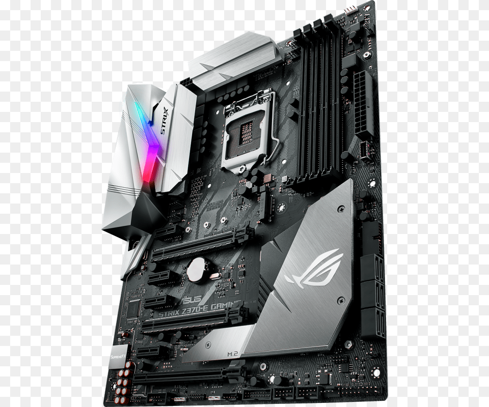 Rog Strix Z370 E Intel Z370 Ddr4 Atx Motherboard Asus Rog Strix Z370 E Gaming, Computer Hardware, Electronics, Hardware, Computer Free Transparent Png