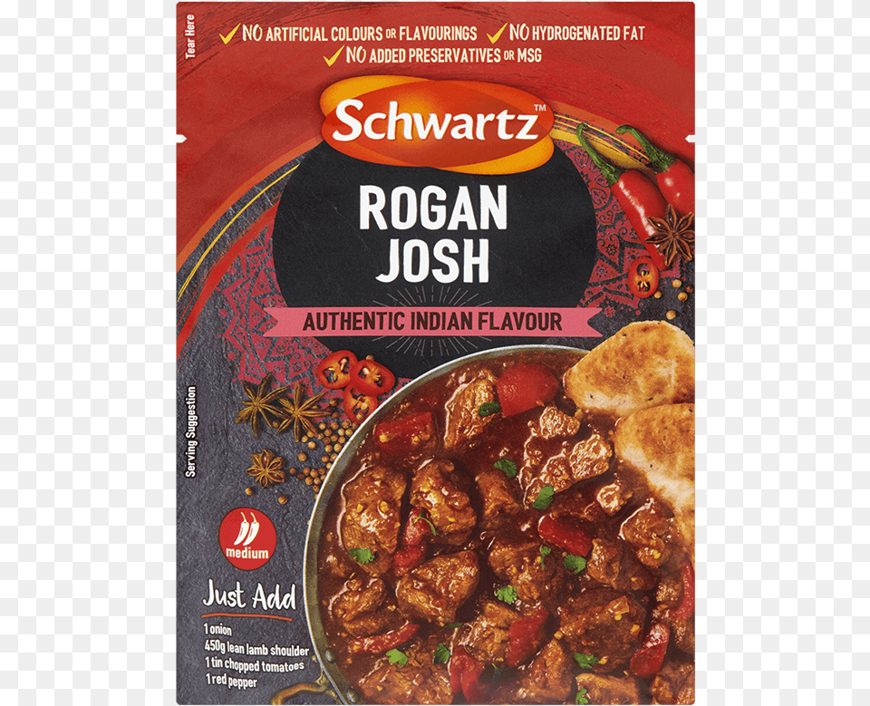 Rogan Josh Schwartz Rogan Josh, Food, Meal, Curry, Dish Free Png Download