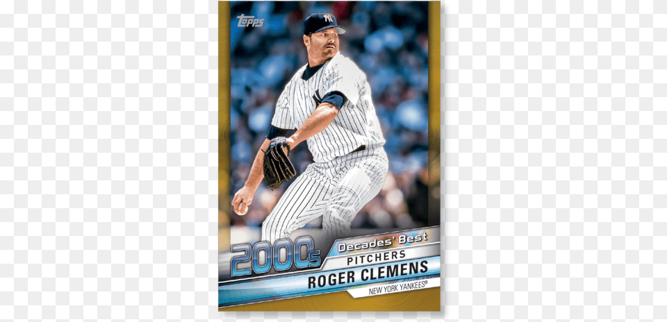 Roger Clemens 2020 Topps Series 1 Decades Best 2000 Baseball Player, Baseball Glove, Sport, Clothing, Glove Free Transparent Png