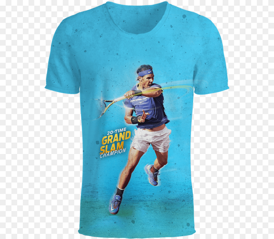 Roger Federer Tennis 3d T Shirt Tennis, Clothing, T-shirt, Adult, Male Free Png Download
