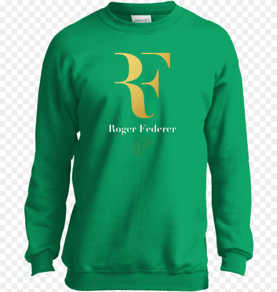 Roger Federer Youth Sweatshirt Sweatshirts T Shirt, Clothing, Knitwear, Long Sleeve, Sweater Free Png Download