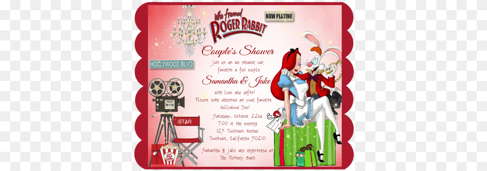 Roger Rabbit Couple39sshower Party And Event Bottle Cartoon, Envelope, Mail, Greeting Card, Advertisement Free Transparent Png