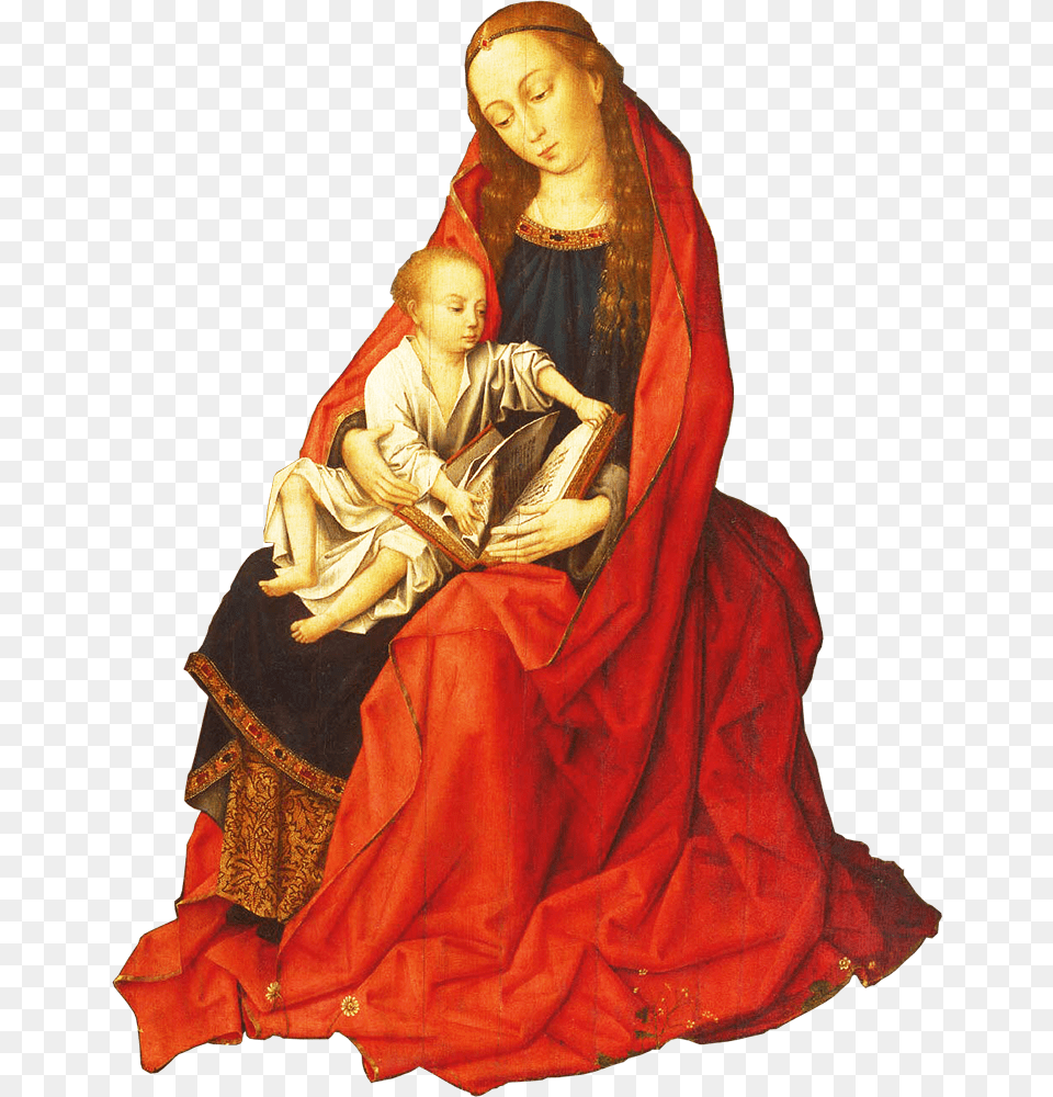 Rogier Van Der Weyden And The Virgin Mary Rogier Van Der Weyden Madonna, Art, Painting, Adult, Wedding Png