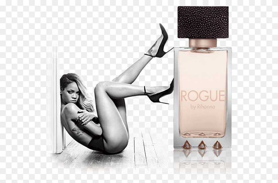 Rogue By Rihanna Ad, Footwear, Bottle, Clothing, Shoe Free Png