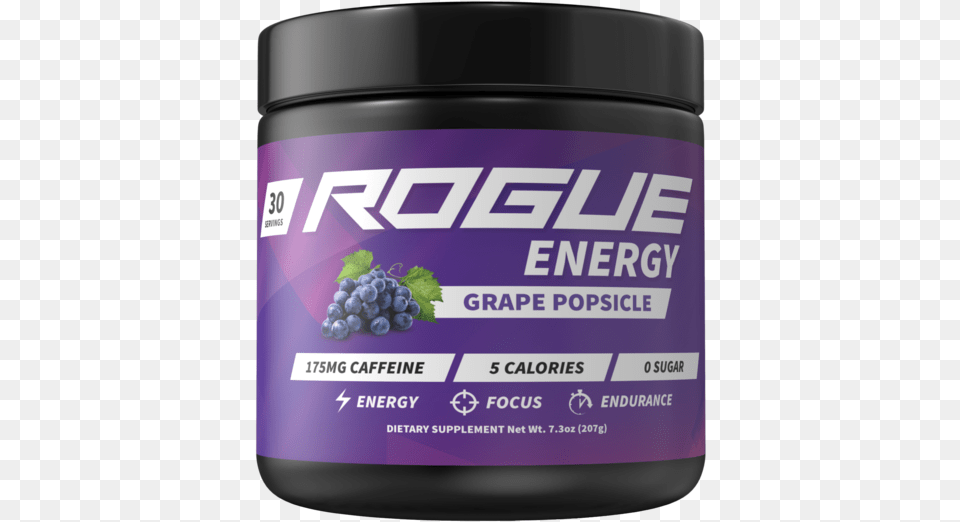 Rogue Energy Best Gaming Energy Drink Rogue Energy Grape, Produce, Food, Fruit, Plant Png Image