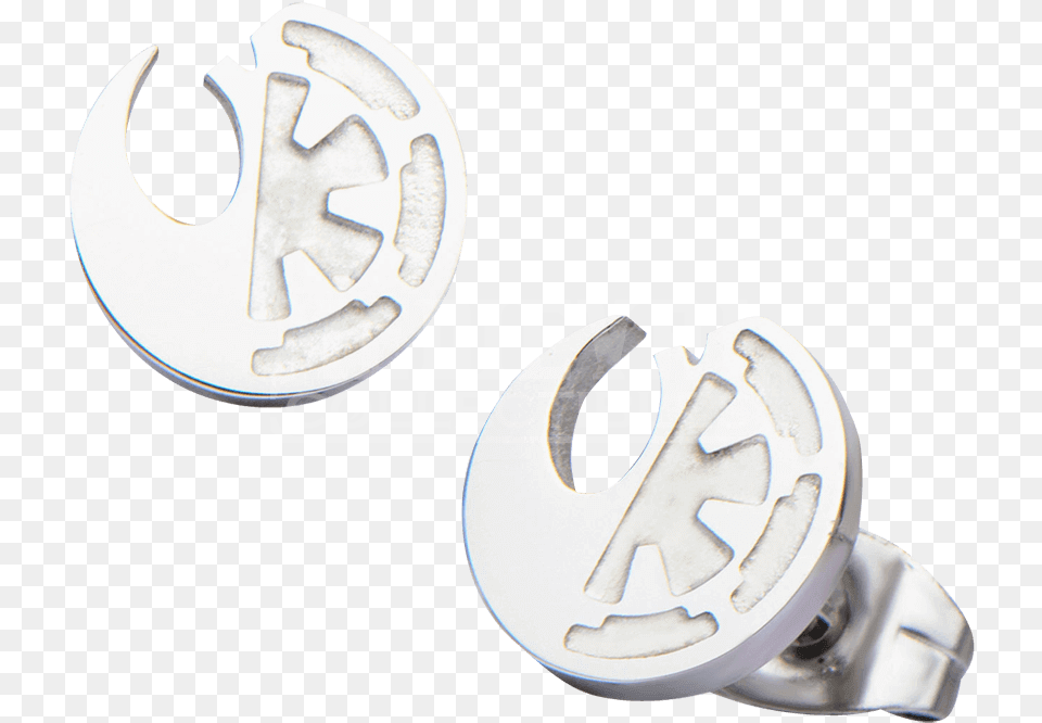 Rogue One Split Symbol Stud Earrings Emblem, Accessories, Device Png Image