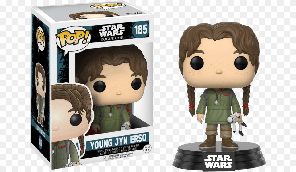 Rogue One Young Jyn Erso Funko Pop, Baby, Face, Head, Person Free Transparent Png