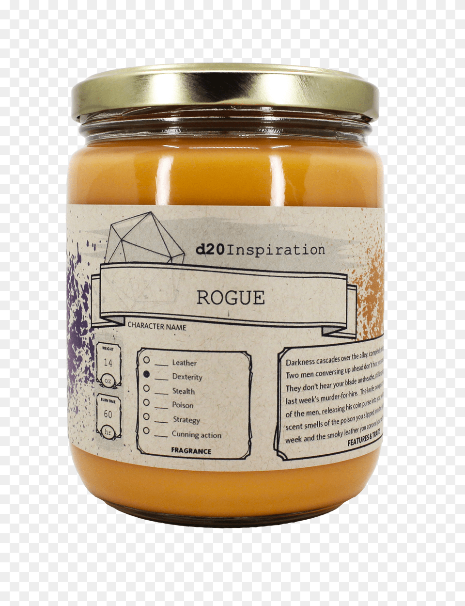 Rogue Rpg Soy Gaming Candle Paste, Jar, Can, Tin Free Png Download
