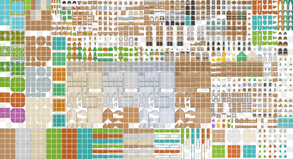 Roguelikesheet Transparent Roguelike Tileset, Art, Collage, Pattern Png Image