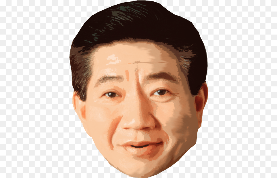 Roh Moo Hyun Face, Sad, Frown, Head, Portrait Png