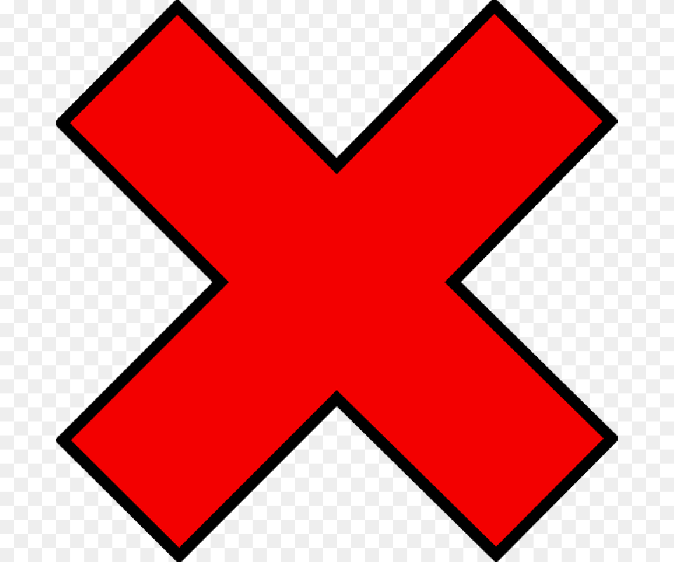 Rojo Mark Cruz Cruzado Mal Incorrecto Signo Cross Out Clipart, Logo, Symbol, First Aid, Red Cross Free Transparent Png