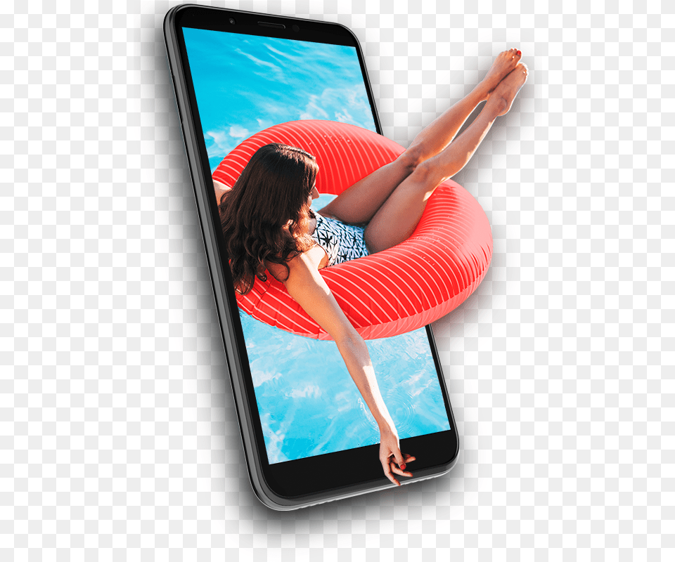 Rokit Io Pro 3d 4g Lte Android, Adult, Person, Female, Electronics Png Image