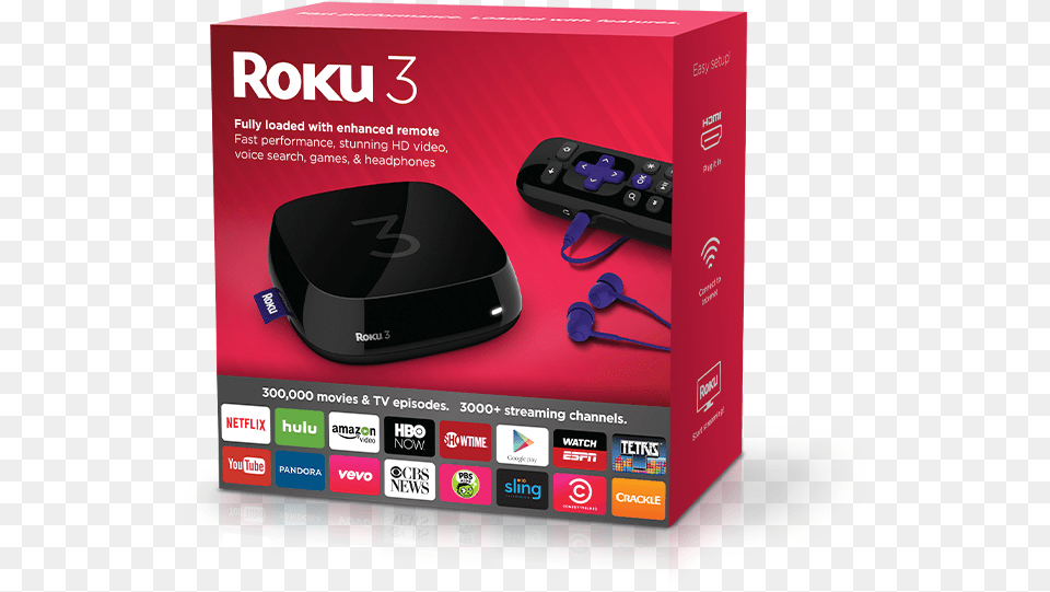 Roku 3 Tv, Computer Hardware, Electronics, Hardware, Mouse Free Png