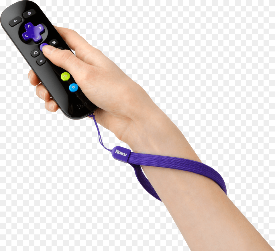 Roku Remote In Hand Free Png Download