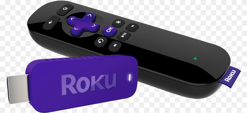 Roku Tackles Chromecast With New Streaming Stick Roku Stick, Electronics, Remote Control Png Image