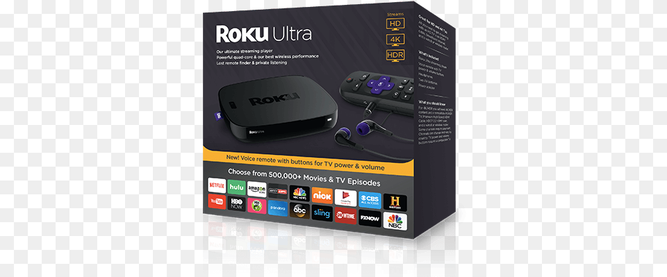 Roku Ultra 4k Hdr, Advertisement, Electronics, Hardware, Adapter Png Image