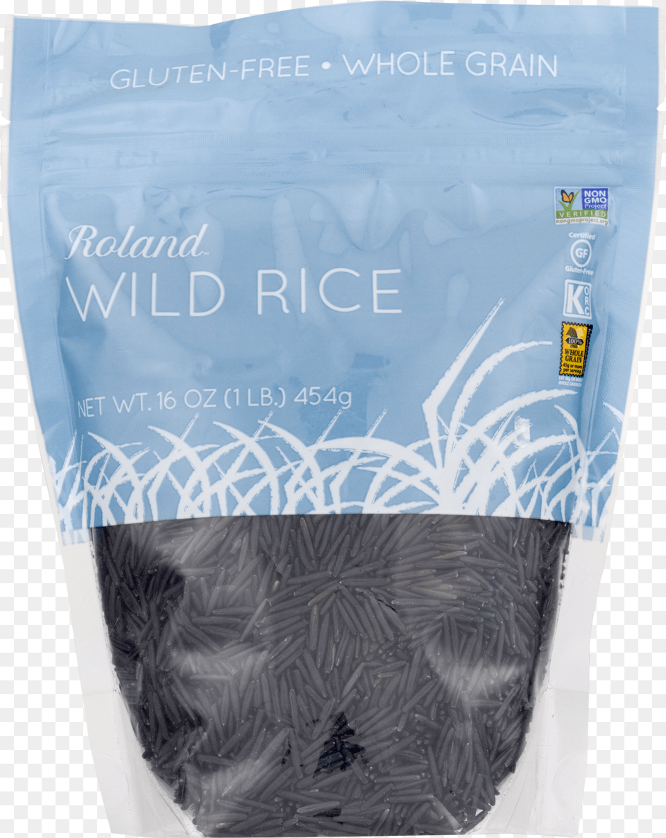 Roland Fancy Grade A Wild Rice 16 Oz Case Of, Bag, Plastic, Ice Free Png