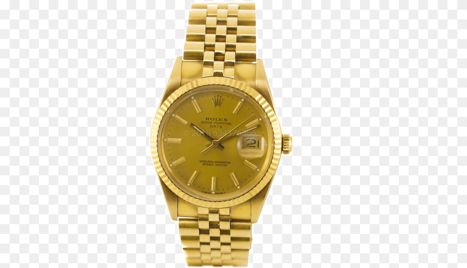 Rolex Datejust 36mm Two Tone, Arm, Body Part, Person, Wristwatch Free Png