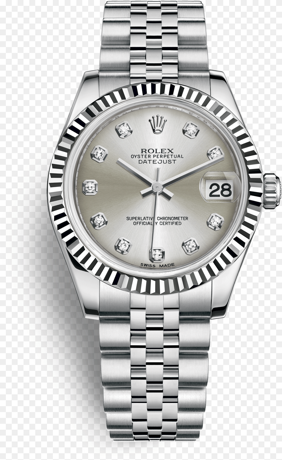 Rolex Datejust Watch White Rolesor Combination Of Oystersteel Arm, Body Part, Person, Wristwatch Png