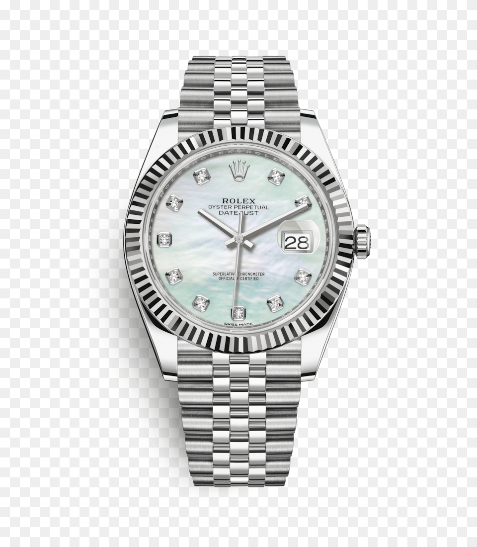 Rolex Datejust White Rolesor, Arm, Body Part, Person, Wristwatch Free Transparent Png