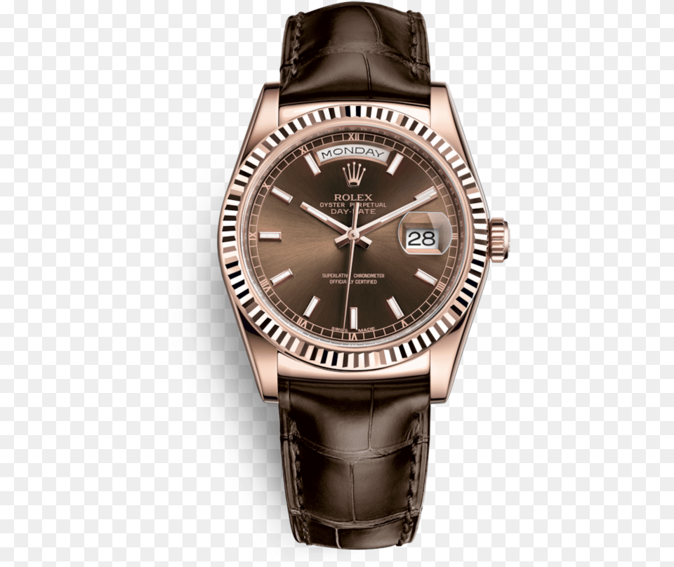 Rolex Day Date 36 Chocolate, Arm, Body Part, Person, Wristwatch Free Png Download