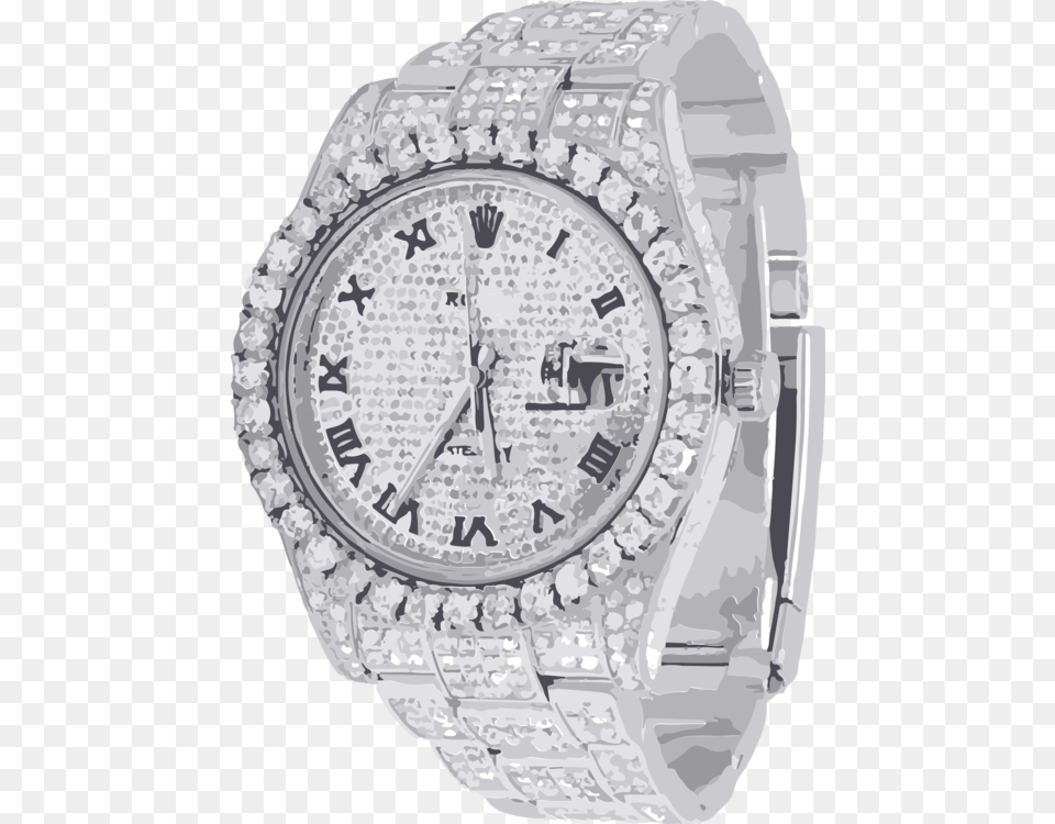 Rolex Day Date Full Diamond, Arm, Body Part, Person, Wristwatch Free Transparent Png