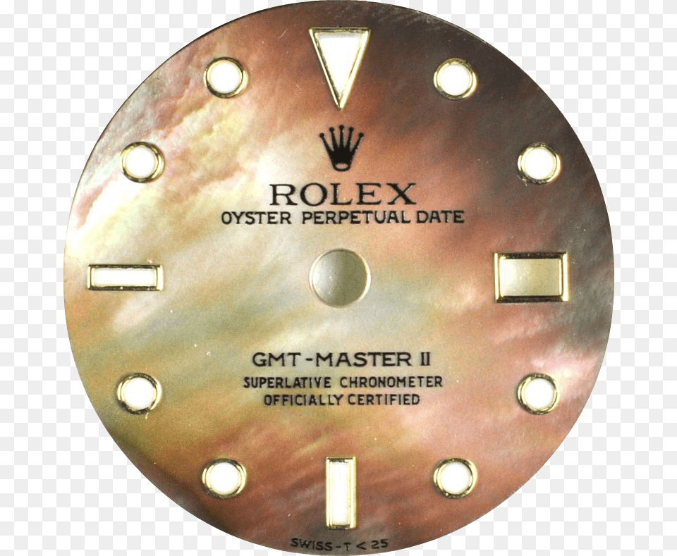 Rolex Face Rolex Gmt Master Mother Of Pearl Dial, Disk, Dvd, Gold Png