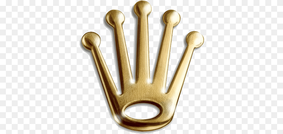 Rolex Logo Clipart Hq Gold Rolex Crown Logo, Cutlery, Spoon, Smoke Pipe Png Image