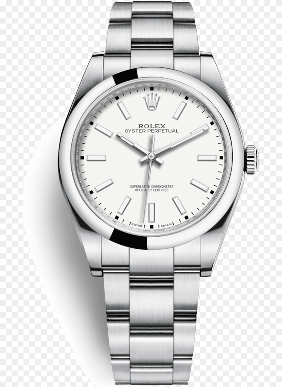 Rolex Oyster Perpetual 39 0004 Rolex Oyster Perpetual White, Arm, Body Part, Person, Wristwatch Png Image