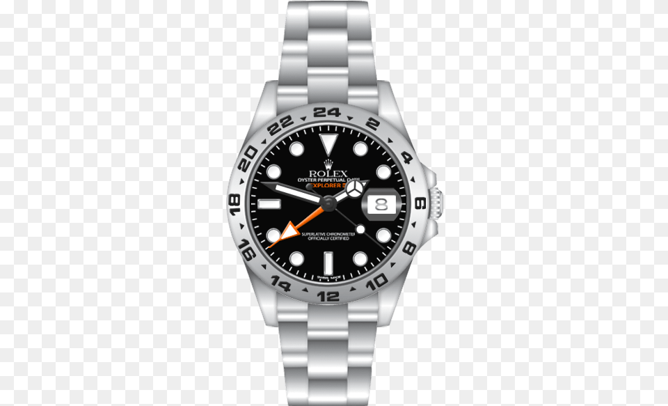 Rolex Watch Black And Silver, Arm, Body Part, Person, Wristwatch Png