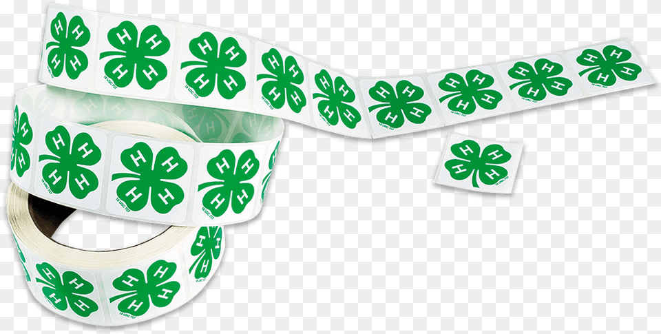 Roll Of 500 Clover Stickers Belt, Tape Png