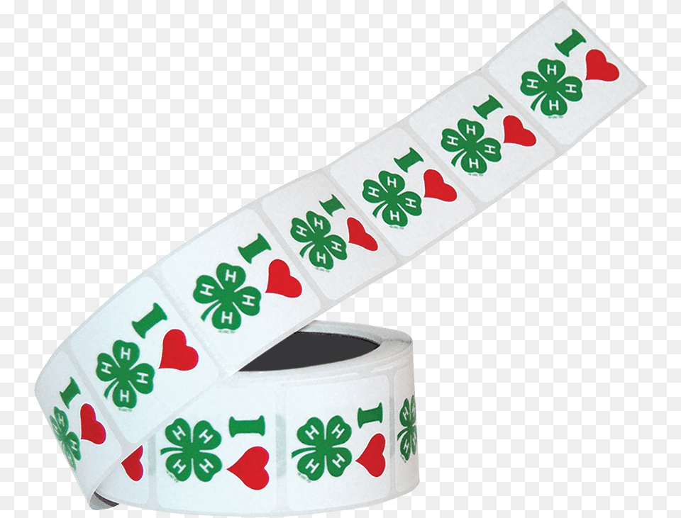 Roll Of 500 I Love 4 H Stickers 4 H Clover, Sash Free Png Download