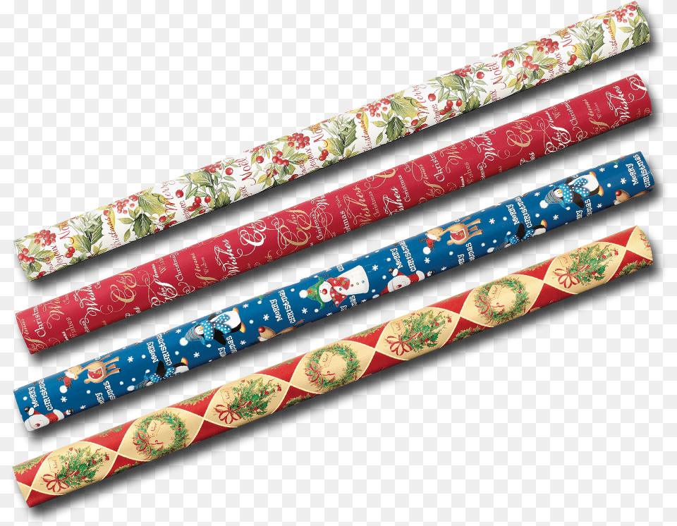 Roll Of Christmas Wrapping Paper, Incense, Tape Png