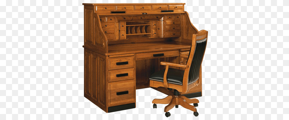 Roll Top Desk File Roll Top Desk, Chair, Furniture, Table, Indoors Png