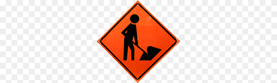Roll Up Construction Signs Mutcd Compliant, Sign, Symbol, Road Sign Free Png Download