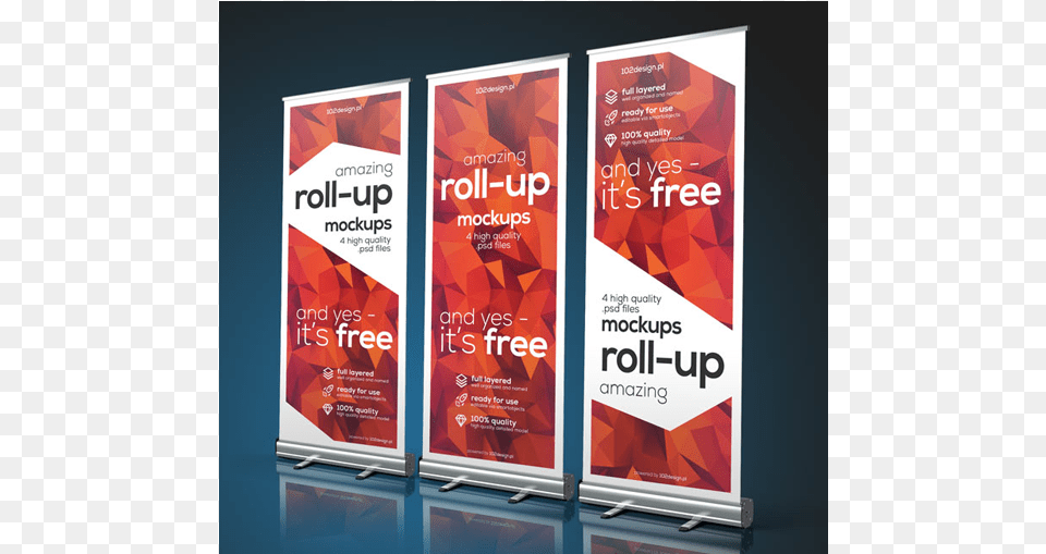 Roll Up Mockup Advertisement, Poster Free Png