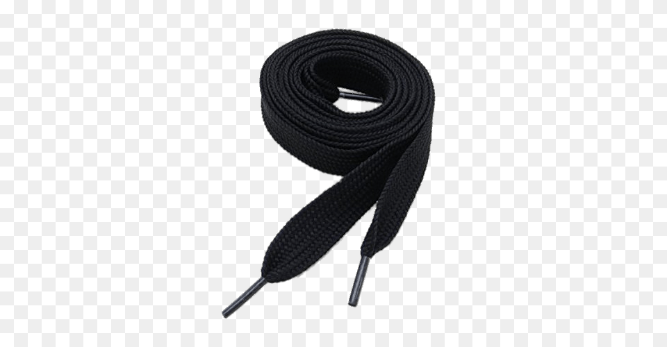 Rolled Up Black Shoe Laces, Accessories, Strap, Canvas Png