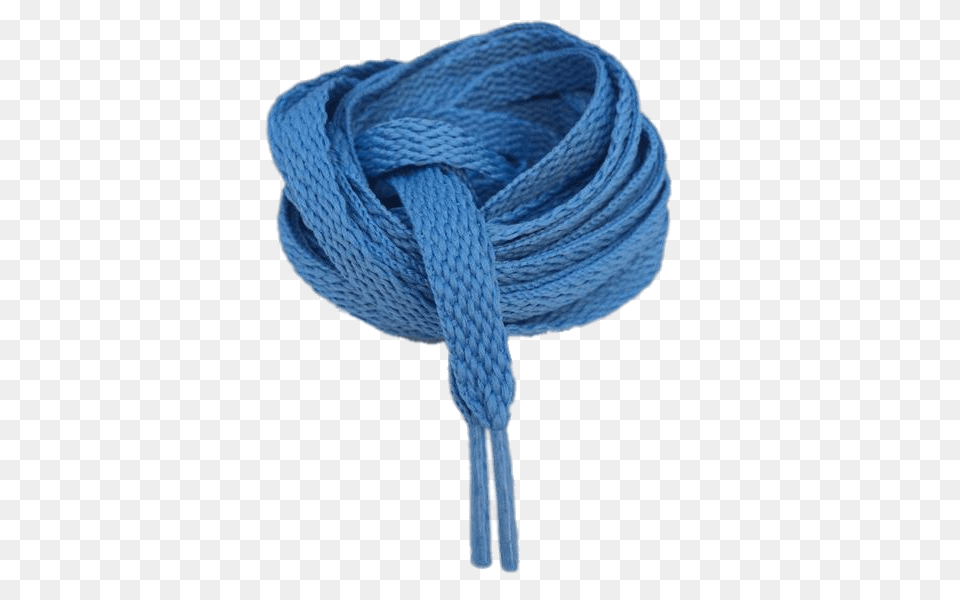 Rolled Up Blue Shoe Laces, Rope, Clothing, Scarf Png Image