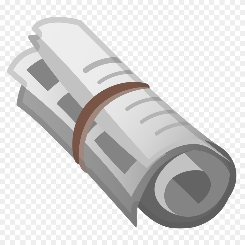 Rolled Up Newspaper Icon Noto Emoji Objects Iconset Google Newspaper Emoji, Text, Dynamite, Weapon Png Image