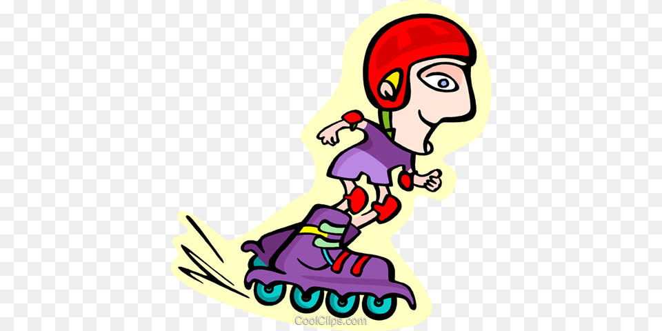 Roller Bladder Royalty Vector Clip Art Illustration, Baby, Person, Graphics, Face Png Image