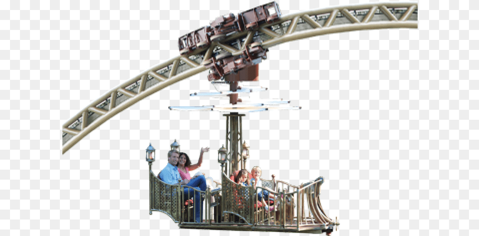 Roller Coaster, Person, Amusement Park, Outdoors Png Image