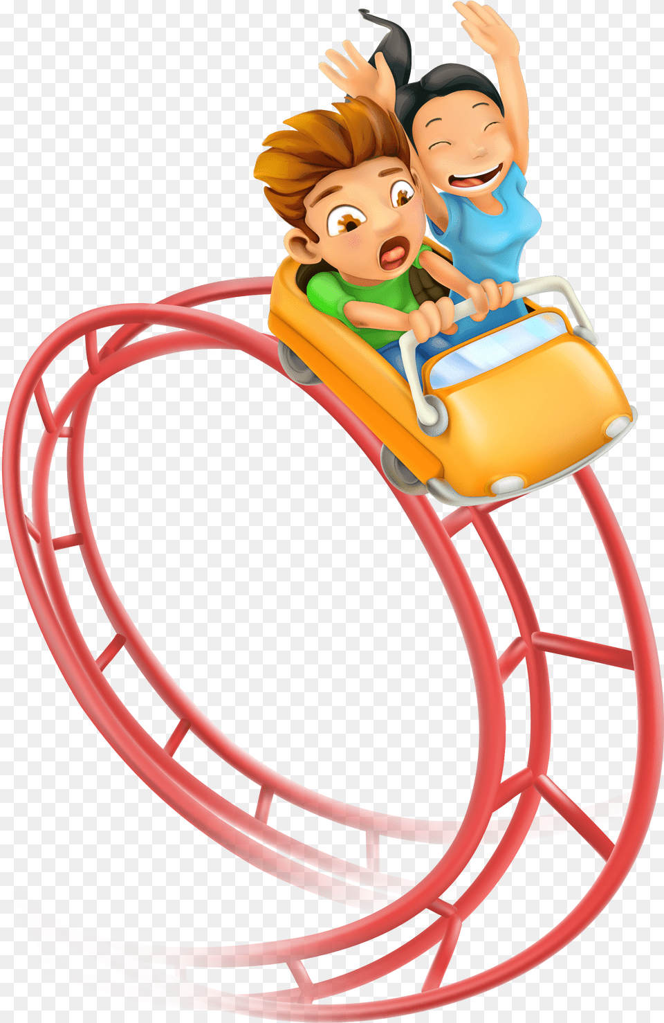 Roller Coaster Amusement Park Clip Art Clip Art Roller Coaster, Amusement Park, Roller Coaster, Fun, Baby Free Png