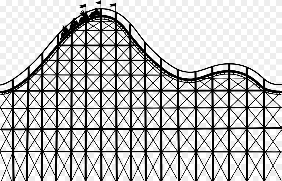 Roller Coaster Amusement Park Theme Park Rides Roller Coaster Clipart, Amusement Park, Fun, Roller Coaster Png Image