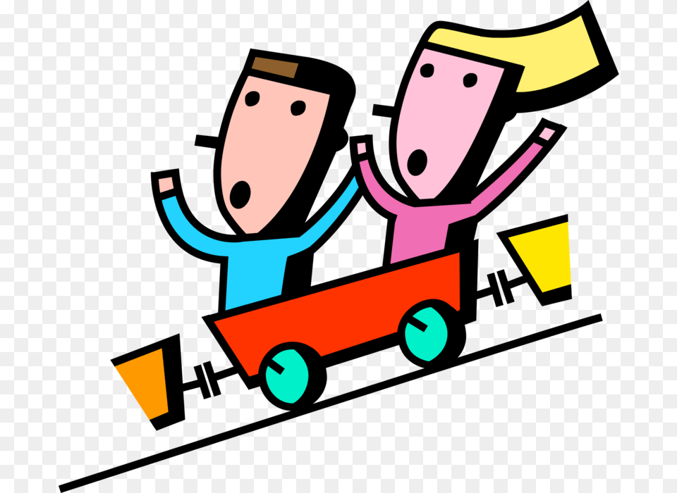 Roller Coaster Ride, Carriage, Transportation, Vehicle, Device Free Transparent Png