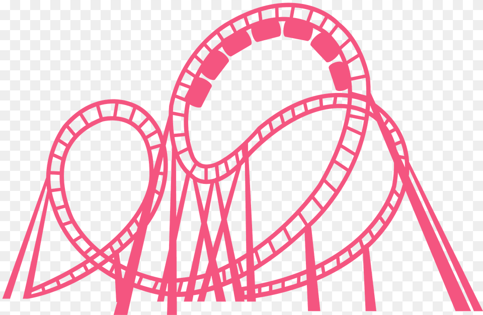 Roller Coaster Silhouette, Amusement Park, Fun, Roller Coaster, Bridge Free Png Download