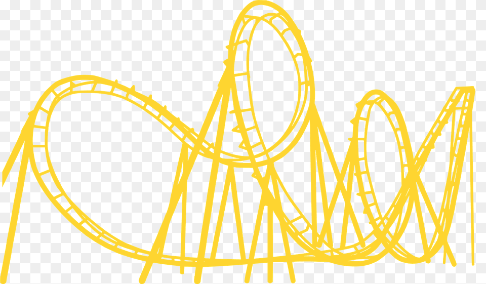 Roller Coaster Silhouette, Amusement Park, Fun, Roller Coaster Free Png Download