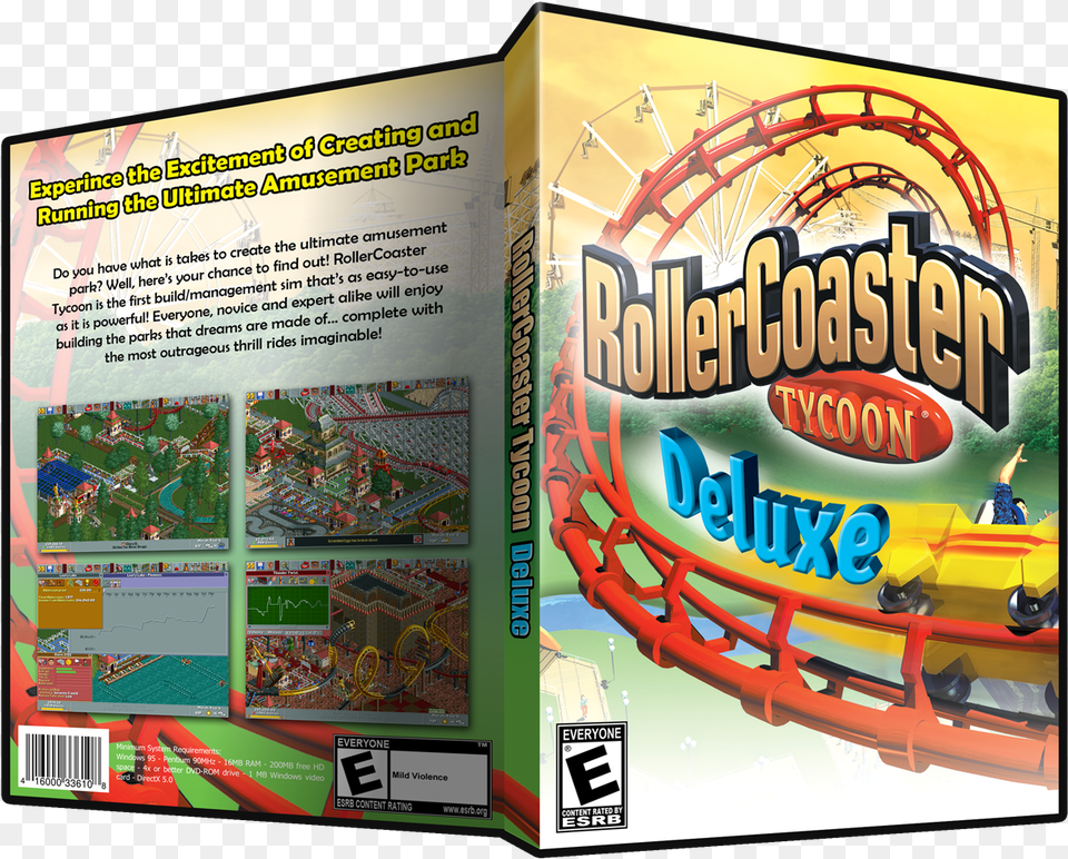 Roller Coaster Tycoon, Amusement Park, Fun, Roller Coaster, Person Png Image