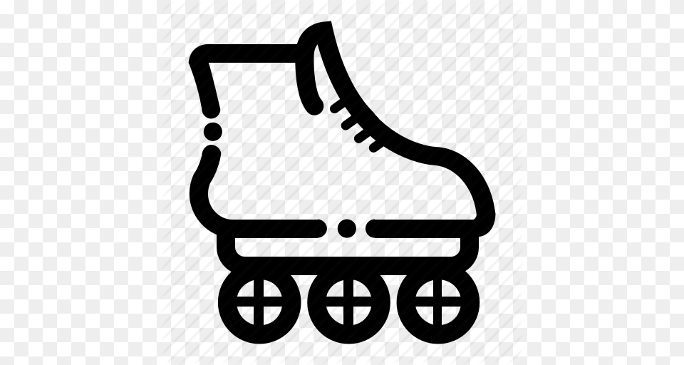 Roller Rollerblade Skateboard Skating Icon, Grass, Plant Free Png Download