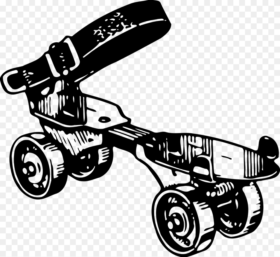 Roller Skate, Gray Free Png