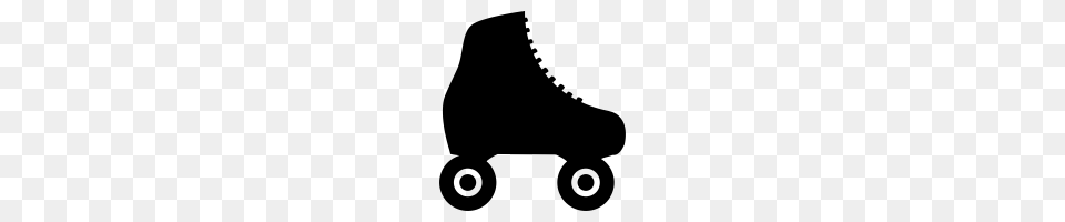Roller Skates, Gray Free Png Download